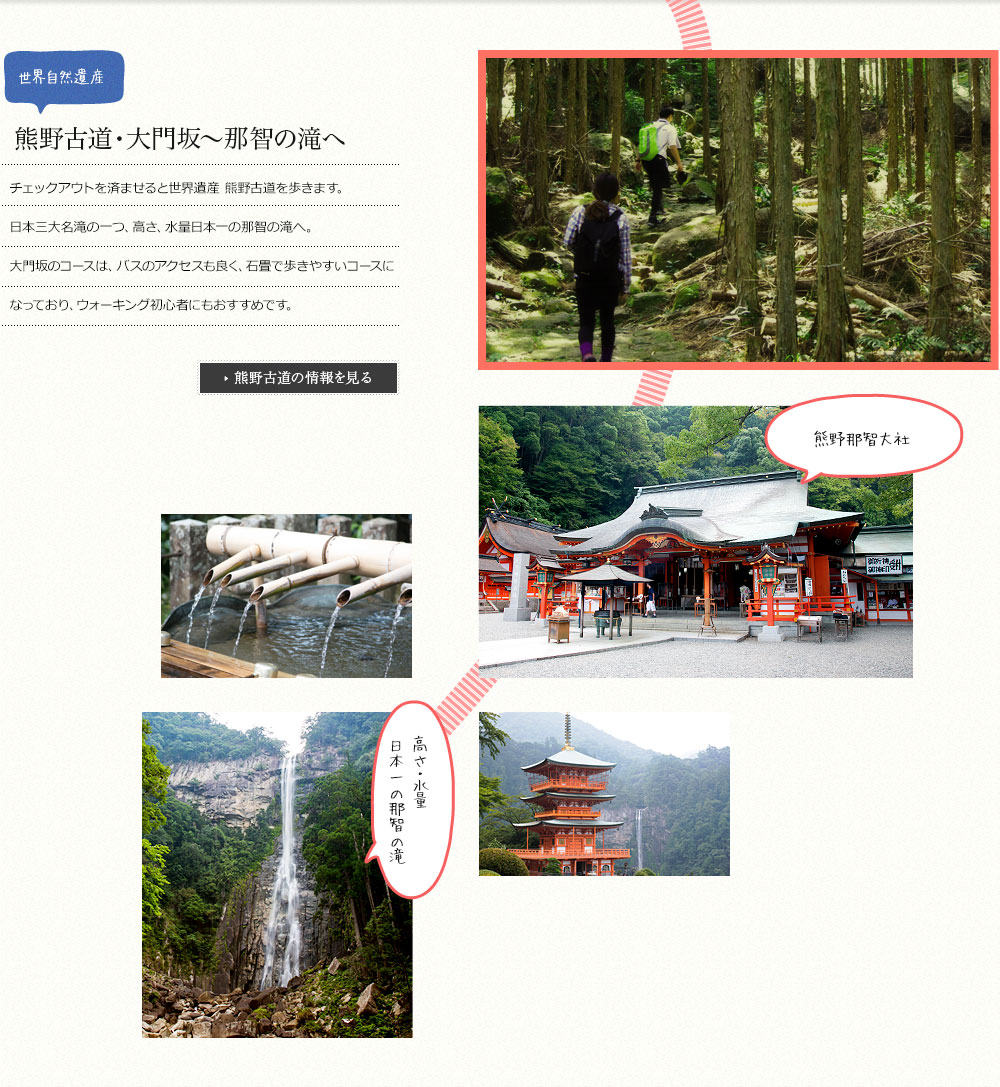 世界自然遺産 熊野古道・大門坂～那智の滝へ